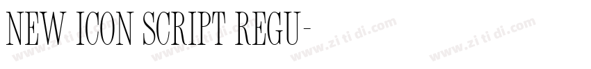 New Icon Script Regu字体转换 New Icon Script Regu字体转换